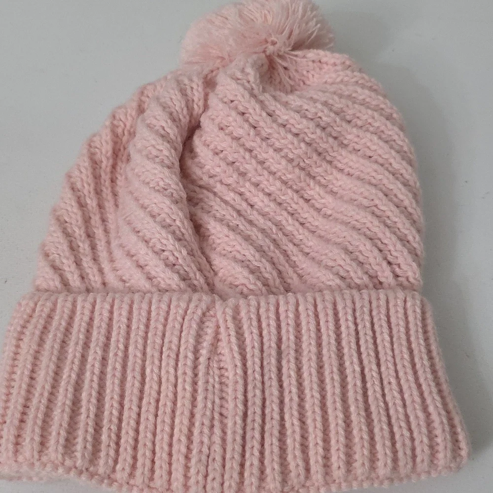 Pink Kids Beanie with Princess Design, NWOT